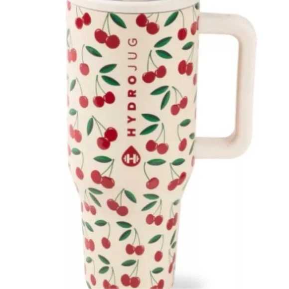 “🥷🏿🥷🏿🥷🏿Cherry" HydroJug 40 oz Traveler Tumbler - Cherries Hydrojug - Picture 7 of 9